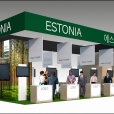National stand of Estonia, exhibition KOREA BUILD WEEK 2024 in Seoul