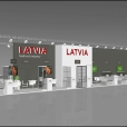 National stand of Latvia, exhibition GULFOOD 2024 in Dubai