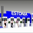 National stand of Estonia, exhibition MWC 2024 in Barcelona