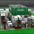 National stand of Latvia, exhibition PRODEXPO 2011 in Moscow