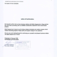 Letter of Confirmation from OCTANORM