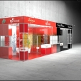 Exhibition stand of "NP Foods" & "Latvijas Balzams" companies, exhibition WORLD OF PRIVATE LABEL 2011 in Amsterdam