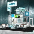 Exhibition stand of "Adani" company, exhibition MILIPOL 2011 in Paris