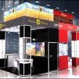 Exhibition stand of "NP Foods" & "Latvijas Balzams" companies, exhibition MDD EXPO 2012 in Paris