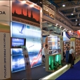 Exhibition stand of "Rigas sprotes", exhibition WORLD FOOD MOSCOW 2009 in Moscow