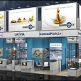 Exhibition stand of "The Union of Fish Processing Industry", exhibition EUROPEAN SEAFOOD EXPOSITION 2012 in Brussels