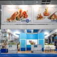 Exhibition stand of "The Union of Fish Processing Industry", exhibition EUROPEAN SEAFOOD EXPOSITION 2012 in Brussels