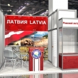 National stand of Latvia, exhibition WORLD FOOD MOSCOW 2009