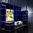 Exhibition stand of "Oazis Fruits" company, exhibition WORLD FOOD MOSCOW-2012 in Moscow