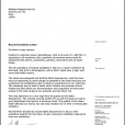 Commendatory letter from FESTOOL company 