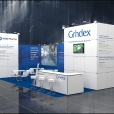 Exhibition stand of "Grindex", exhibition CPhI WORLDWIDE 2012 in Madrid