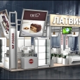 National stand of Latvia, exhibition PRODEXPO 2013 in Moscow
