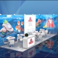 Exhibition stand of "Santa Bremor" company, exhibition EUROPEAN SEAFOOD EXPOSITION 2013 in Brussels