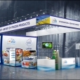 Exhibition stand of "Salas zivis" company, exhibition EUROPEAN SEAFOOD EXPOSITION 2013 in Brussels
