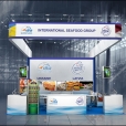 Exhibition stand of "Salas zivis" company, exhibition EUROPEAN SEAFOOD EXPOSITION 2013 in Brussels