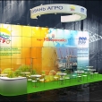 Exhibition stand of "Kuban Agro" & "Black Sea Cargo" companies, exhibition WORLD FOOD MOSCOW-2013 in Moscow