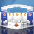 Exhibition stand of "Ruzi Fruit" company, exhibition WORLD FOOD MOSCOW-2013 in Moscow