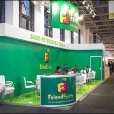 Exhibition stand of "Friend Fruit" company, exhibition FRUIT LOGISTICA 2014 in Berlin