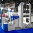Exhibition stand of "Streamline OPS" / "Jet 2000" companies, exhibition EBACE 2014 in Geneva