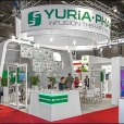 Exhibition stand of "Yuria-Pharm", exhibition CPhI WORLDWIDE 2014 in Paris