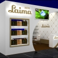 Exhibition stand of "LAIMA" ("NP Foods") and "Balticovo" companies, exhibition GULFOOD 2015 in Dubai