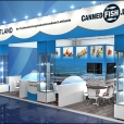 Exhibition stand of "The Union of Fish Processing Industry", exhibition ANUGA 2015 in Cologne