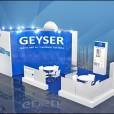 Exhibition stand of "Geizer" сompany, exhibition AQUATECH AMSTERDAM 2015 in Amsterdam