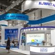 Exhibition stand of "Kuwait Airways" company, exhibition WTM 2015 in London 