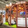 Exhibition stand of Kazakhstan, exhibition ITB 2016 in Berlin 