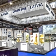 Exhibition stand of "The Union of Fish Processing Industry", exhibition SEAFOOD EXPO GLOBAL 2016 in Brussels