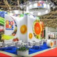 Exhibition stand of "Globus Group" company, exhibition WORLD FOOD MOSCOW 2016 in Moscow