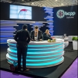 Exhibition stand of "Borshchahivskiy Chemical-Pharmaceutical Plant", exhibition CPhI WORLDWIDE 2016 in Barcelona