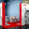Exhibition stand of "Royal Canin" company, exhibition ZOOEXPO 2016 in Riga