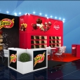 Exhibition stand of "LAIMA" (Orkla) company, exhibition ISM 2017 in Cologne