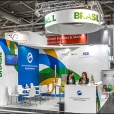 National stand of Brasil, exhibition HANNOVER MESSE 2017 in Hannover