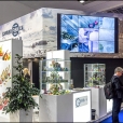Exhibition stand of "The Union of Fish Processing Industry", exhibition SEAFOOD EXPO GLOBAL 2017 in Brussels