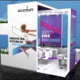 Exhibition stand of "Accenture" company, exhibition HEALTH AND CARE INNOVATION EXPO 2017 in Manchester