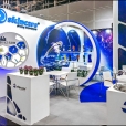 Exhibition stand of "Skincare" company, exhibition A+A 2017 in Dusseldorf 