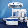 Exhibition stand of "Grindex", exhibition CPhI WORLDWIDE 2017 in Frankfurt