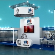 Exhibition stand of "Baltic Bearing Company", exhibition HANNOVER MESSE 2018 in Hannover 