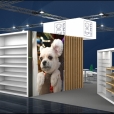 Exhibition stand of "M-Pets" company, exhibition INTERZOO 2018 in Nuremberg