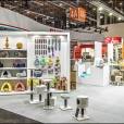 Exhibition stand of "M-Pets" company, exhibition INTERZOO 2018 in Nuremberg