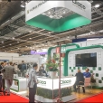 Exhibition stand of "Yuria-Pharm", exhibition CPhI WORLDWIDE 2018 in Madrid