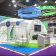 Exhibition stand of "Biocad", exhibition CPhI WORLDWIDE 2018 in Madrid