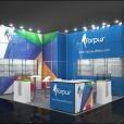 Exhibition stand of "Forpus", exhibition PAPERWORLD 2019 in Frankfurt