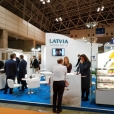 Exhibition stand of "The Union of Fish Processing Industry", exhibition FOODEX 2019 in Tokyo