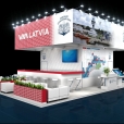 Exhibition stand of Port of Riga, exhibition TRANSRUSSIA 2019 in Moscow