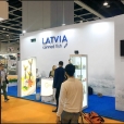 Стенд "Союза рыбопроизводителей Латвии" на выставке HOFEX 2019 в Гонконге