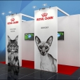 Kompānijas "Royal Canin" stends izstādē PET EXPO  2019 Rīgā