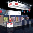 Exhibition stand of "Loxy" company, exhibition A+A 2019 in Dusseldorf 